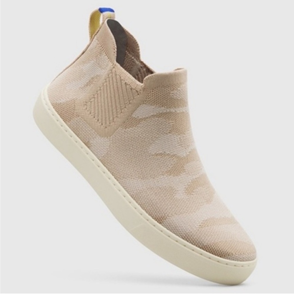 Rothys Camo Print Knit Chelsea Boots Sneakers